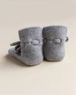 Hvid - Booties grey melange - 9/15 maanden