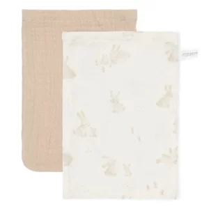 Little Dutch - Washandjes set hydrofiel baby bunny - Beige