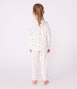 Petit Bateau - Fluwelen kinderpyjama met hartjesprint