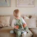 Mushie - Nesting spheres sorting toy - Blue