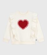 Petit Bateau - Sweater met hartjesprint
