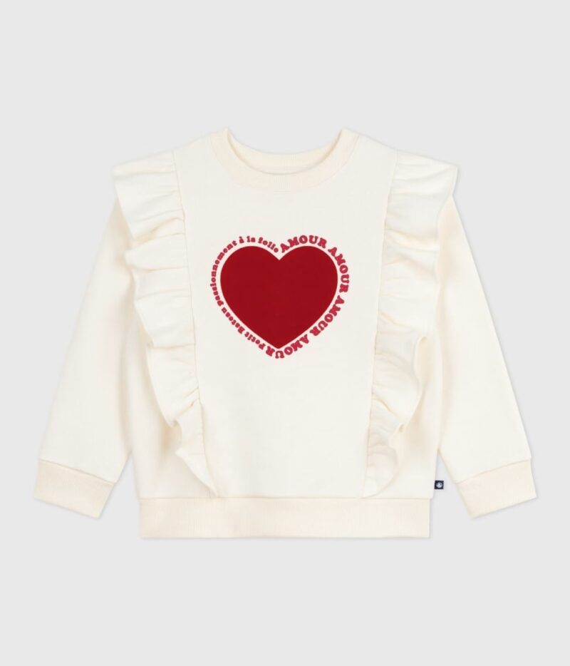 Petit Bateau - Sweater met hartjesprint