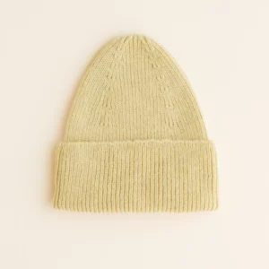 Hvid - Beanie kids - Light yellow 4m-18m
