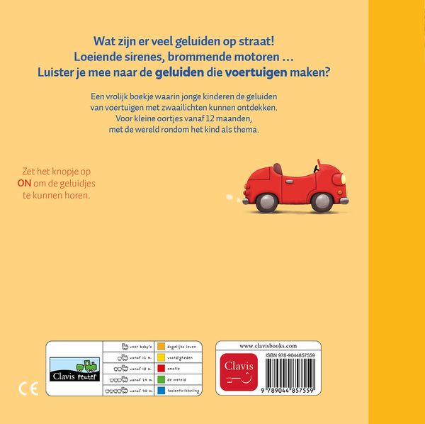 Clavis - Geluidenboekje dag brandweerwagen en andere voertuigen