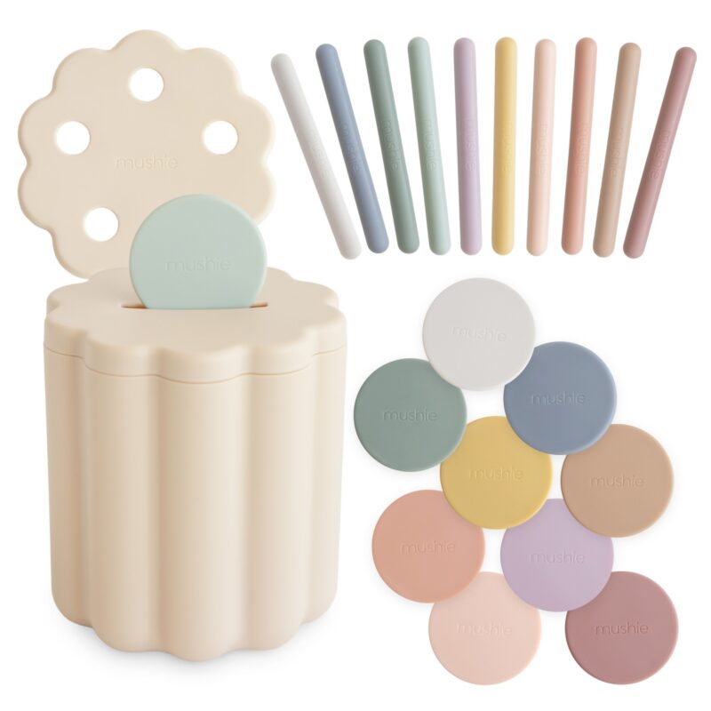 Mushie - Sorteerbox munten en buisjes