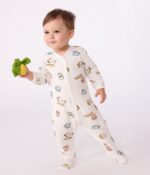 Petit Bateau - Babypyjama in tubic met print