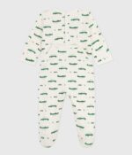 Petit Bateau - Babypyjama met krokodillenprint
