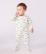 Petit Bateau - Babypyjama met krokodillenprint