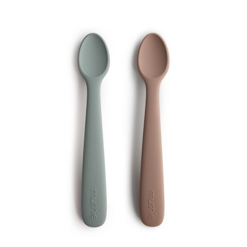 Mushie - Baby spoon - Stone/cloudy mauve