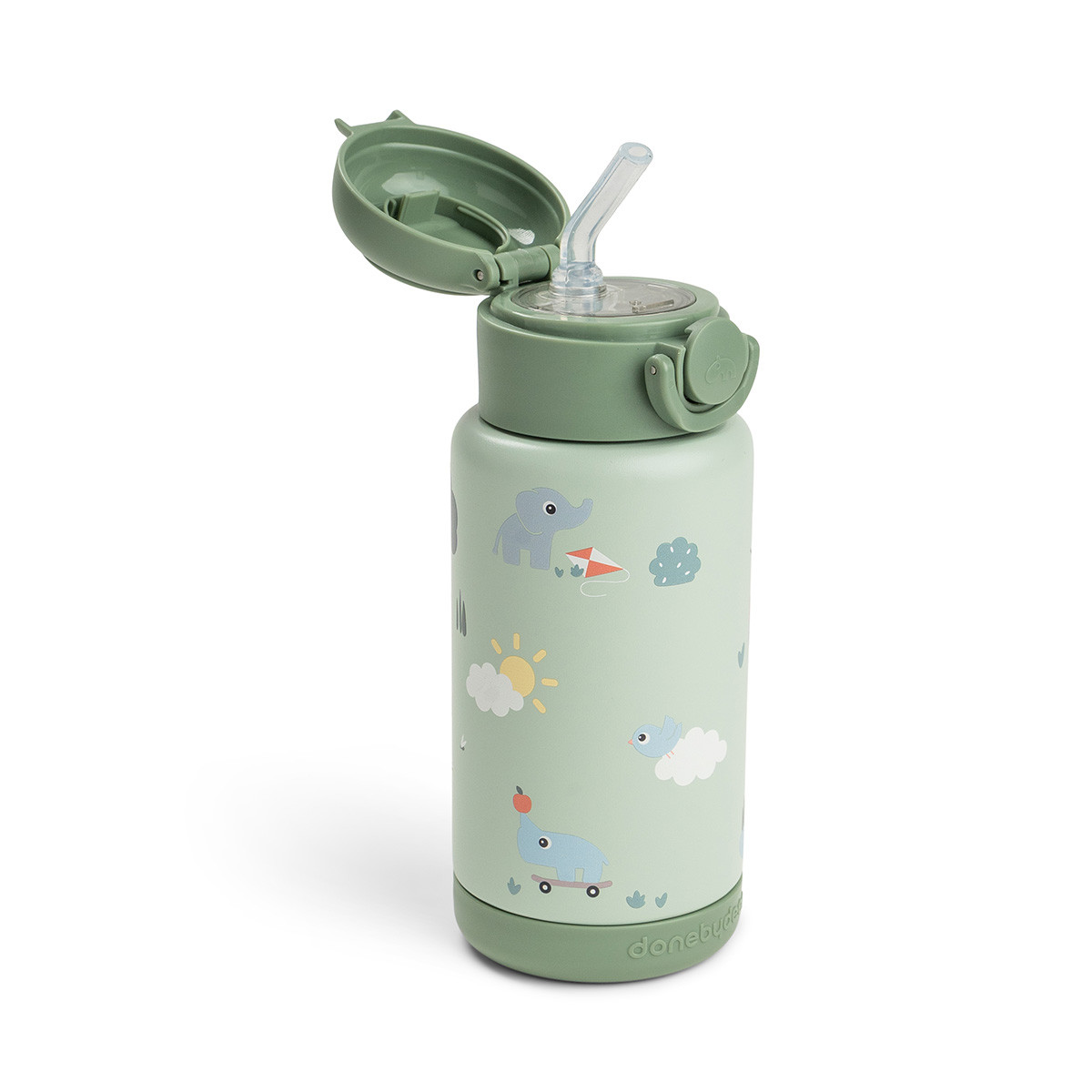 Done By Deer - Drinkfles 340 ml - Playground green