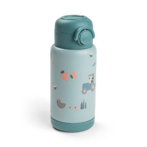 Done By Deer - Drinkfles 340 ml - Tiny farm blue