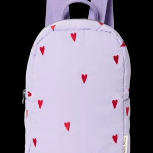 Studio Noos - Lila hearts puffy mini rugzak