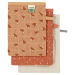 Trixie - Tetra washandjes 3pack - Fierce fox