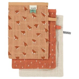 Trixie - Tetra washandjes 3pack - Fierce fox
