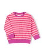Nixnut - Rel sweater - Cherry stripe