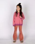 Nixnut - Rel sweater - Cherry stripe