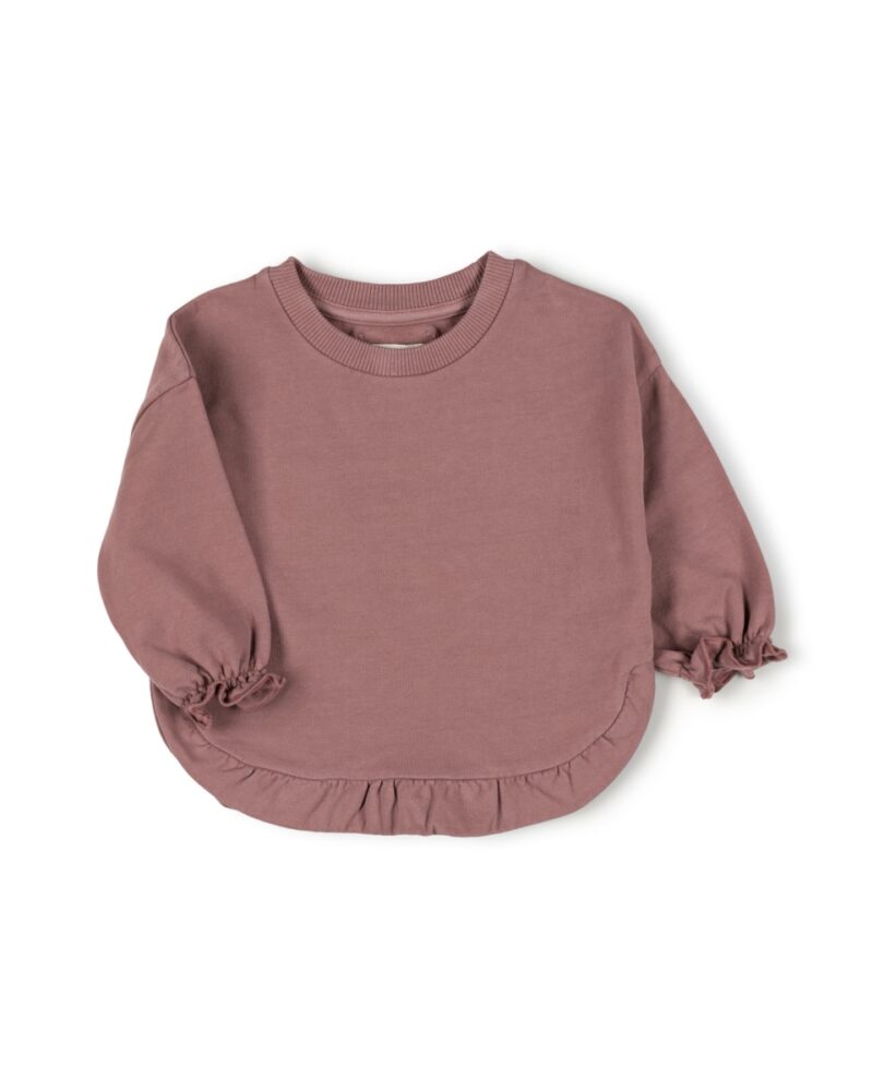 Nixnut - Ruffled sweater - Mauve