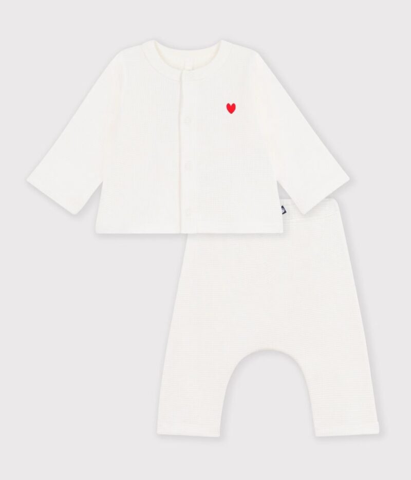 Petit Bateau - Babyset met hartje