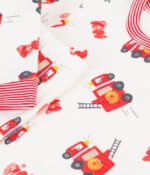 Petit Bateau - Katoenen pyjama met brandweermanprint