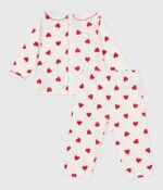 Petit Bateau - Pyjama met hartjesprint