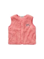 Sproet&Sprout - Loose teddy gilet - Bloom