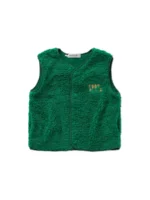 Sproet&Sprout - Loose teddy gilet - Deep green