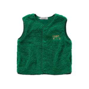 Sproet&Sprout - Loose teddy gilet - Deep green