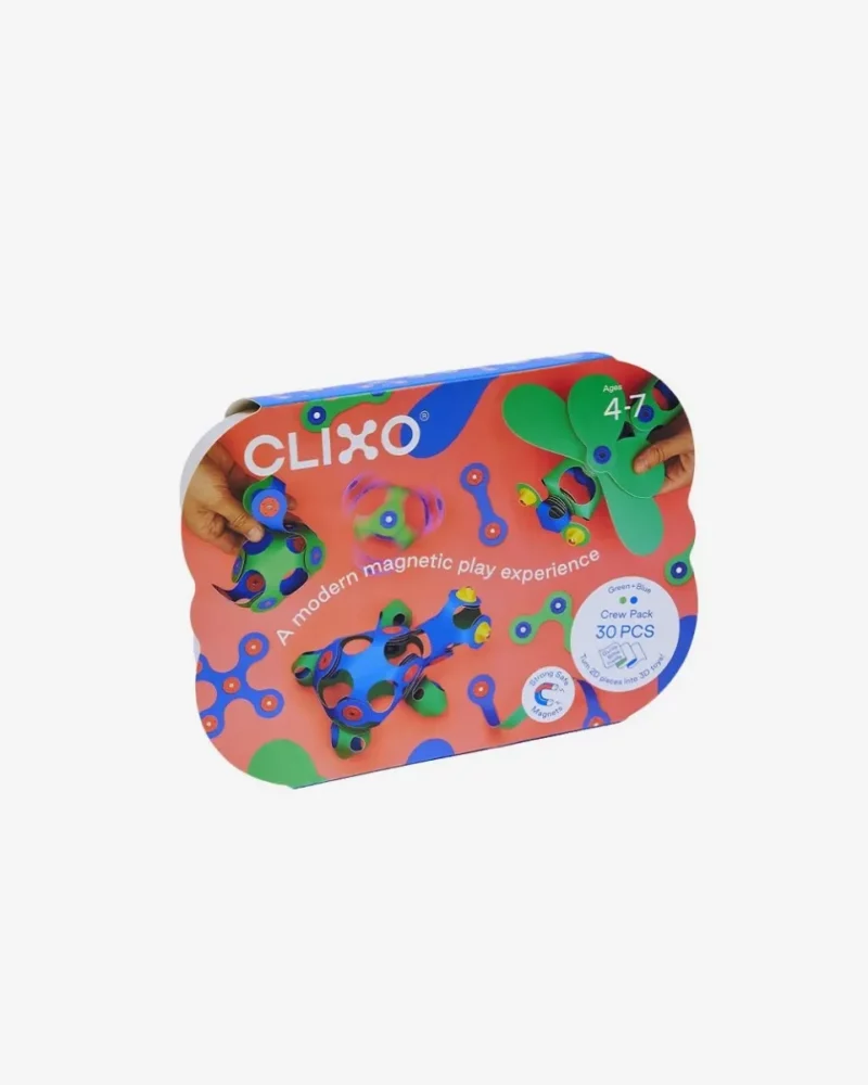 Clixo - Crew pack - Green + blue 30 pcs