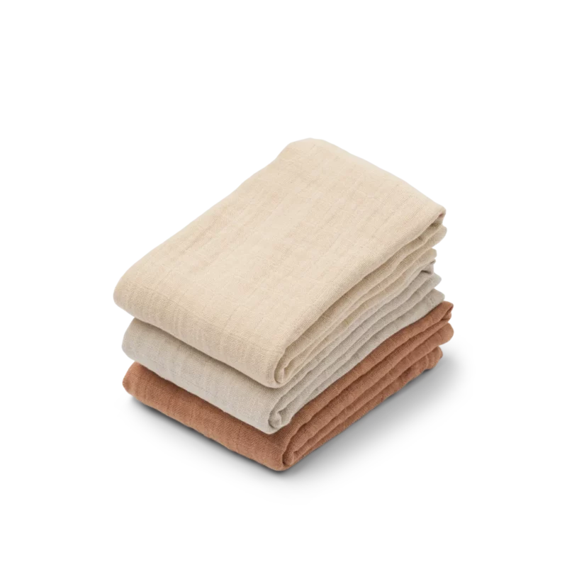 Liewood - Lewis muslin doeken 3-pack - Tuscany rose mix