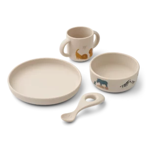 Liewood - Vivi printed tableware set - All together/sandy