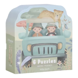 Little Dutch - 6 puzzels safari friends