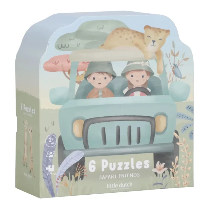 Little Dutch - 6 puzzels safari friends