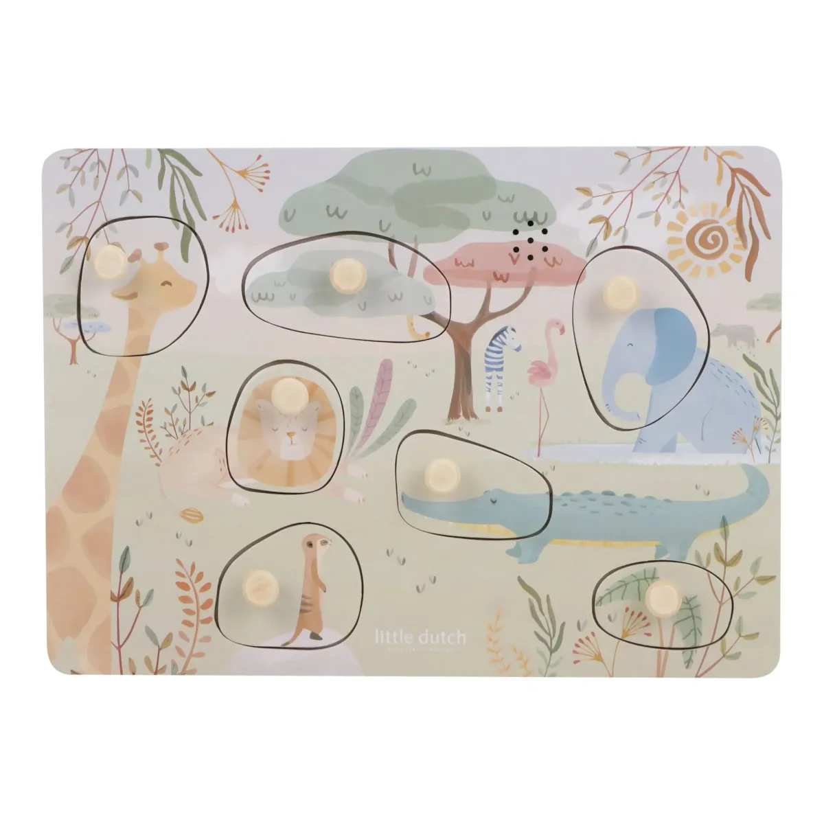 Little Dutch – Geluidenpuzzel safari friends