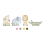 Little Dutch - Knutselset pompons - Safari friends