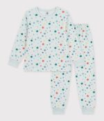 Petit Bateau - Kinderpyjama van velours met sterrenprint