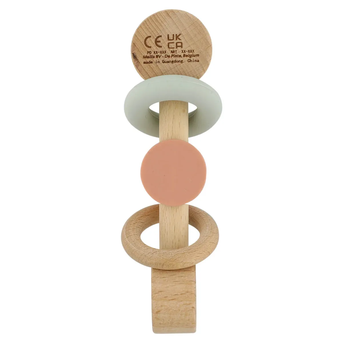 Trixie - Houten rammelaar met silicone ringen - Mrs. Cat