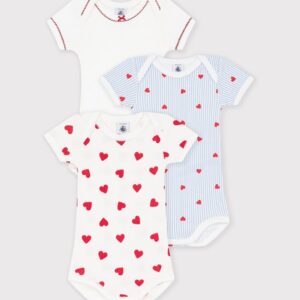Petit Bateau - Set body's met hartjesprint