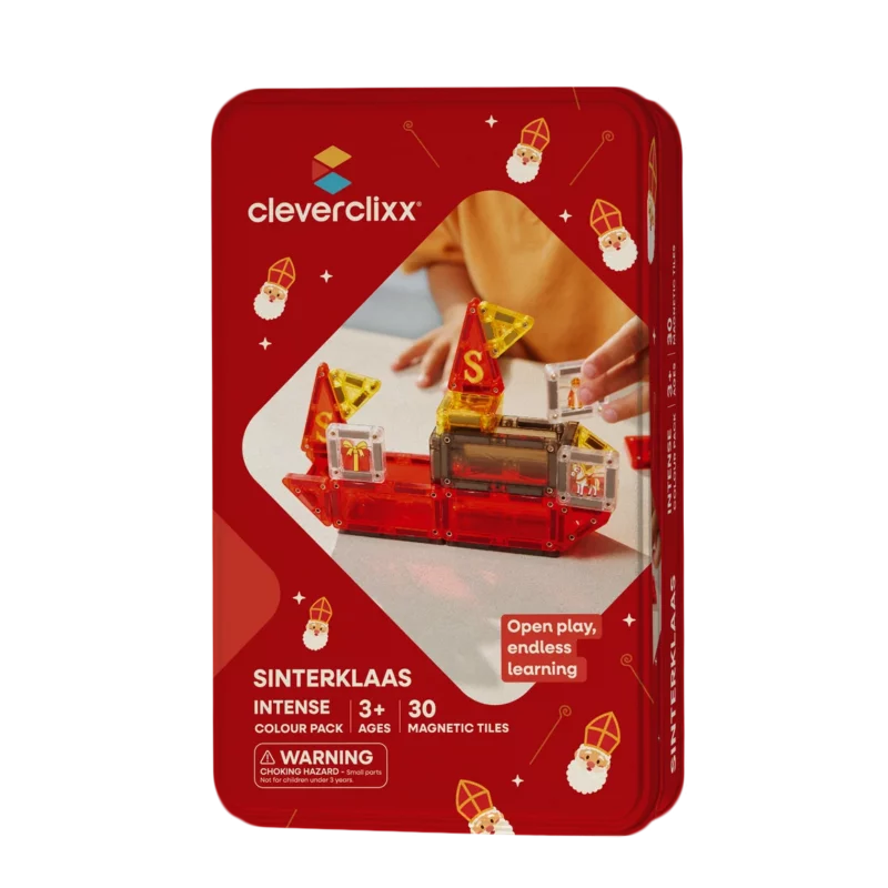 Cleverclixx - 30 Mini magnetisch tegels - Sinterklaas