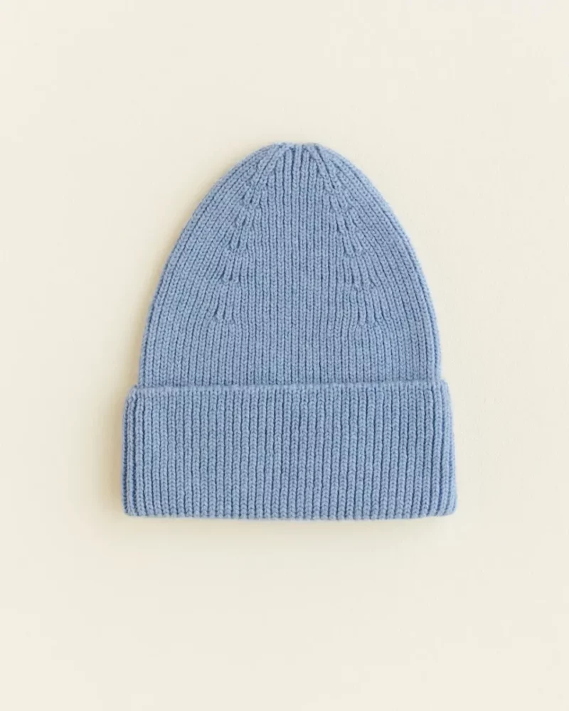Hvid Beanie kids - Light blue 6/10 jaar