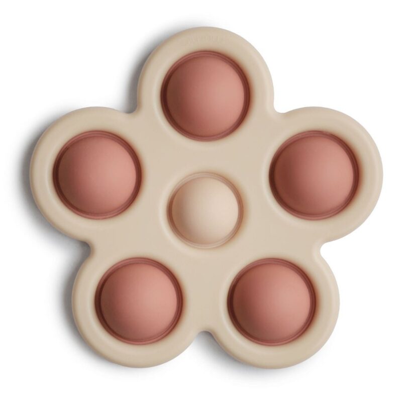 Mushie - Flower press toy - Rose