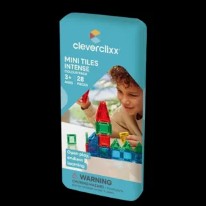 Cleverclixx - Mini magnetische tegels intense - 28 stuks